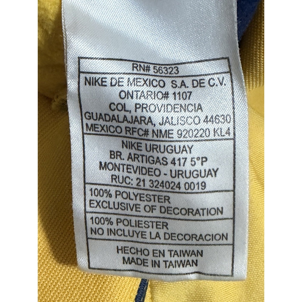 Nike Club America Soccer Training Sweatshirt Mens Large Coca Cola Corona Yellow - Picture 15 of 16